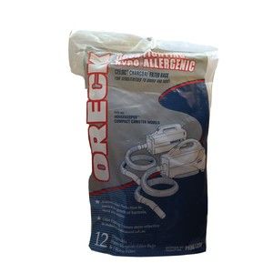 Oreck Celoc Charcoal Odor Fighting Hypo-Allergenic PKBB120F Bags OPEN 12 Count